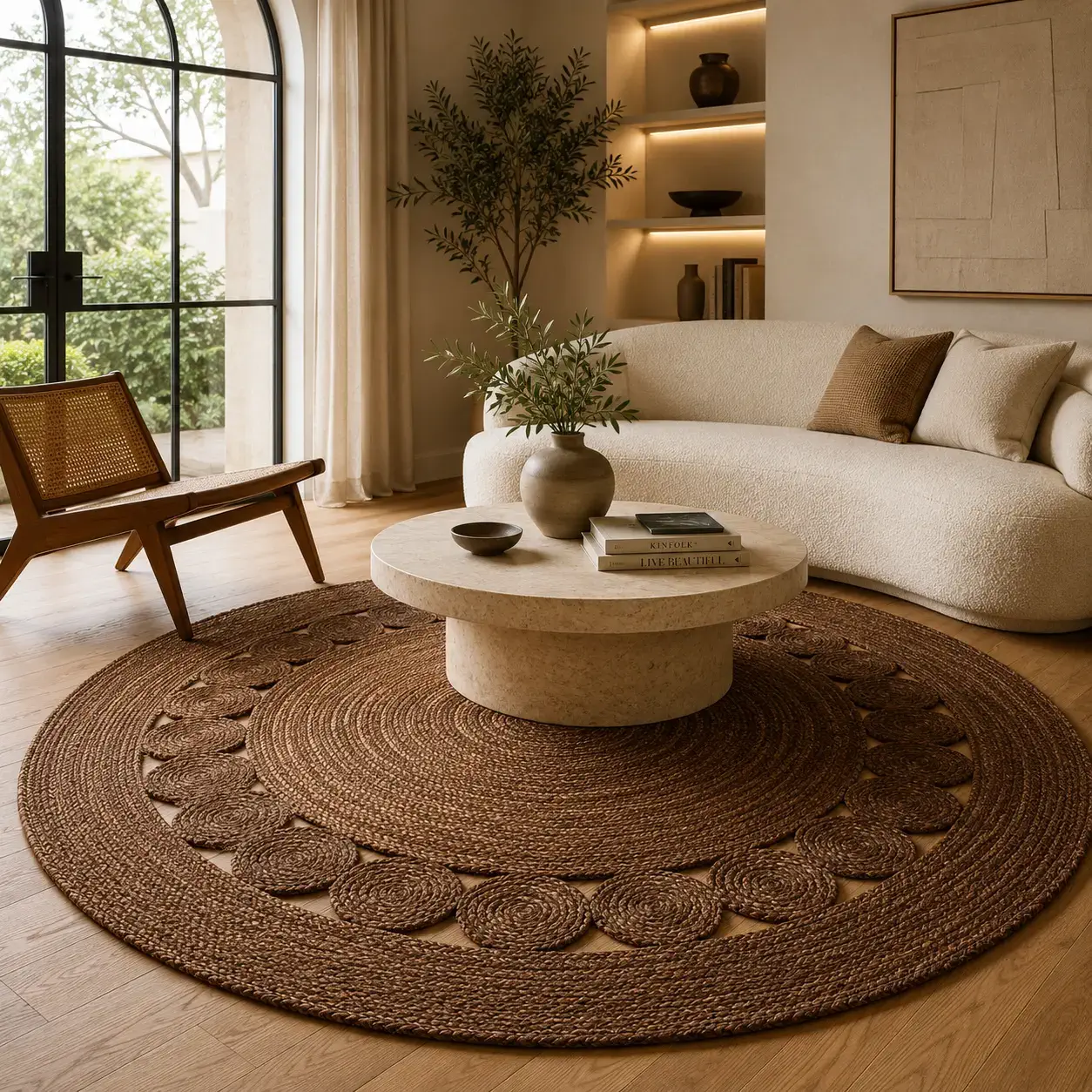 Daaira Round Jute Rug